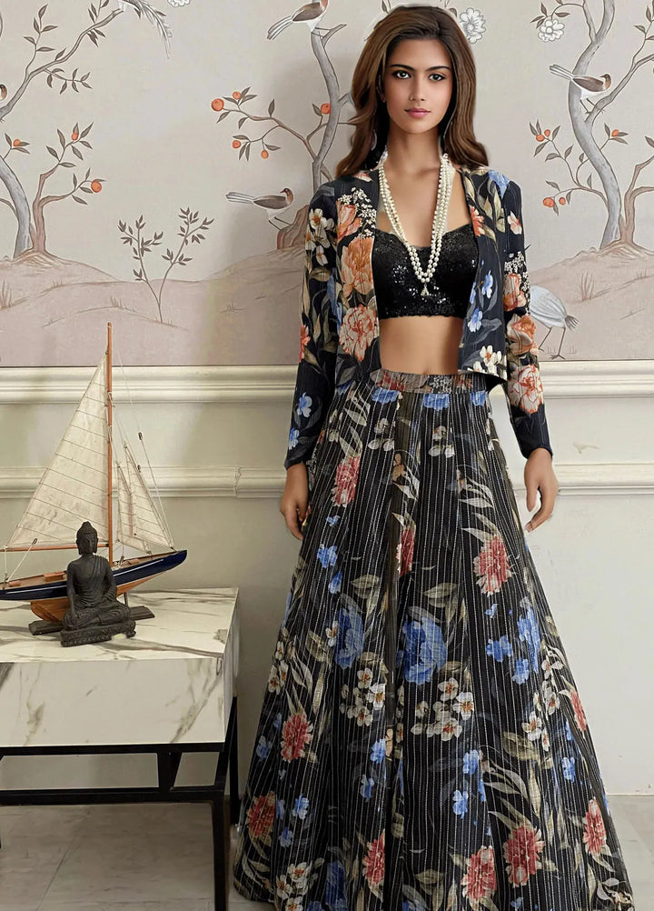 Threads And Motifz Pret Embroidered Viscose 3 Piece Suit 8995