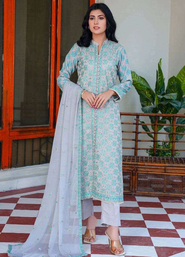 Threads And Weaves Embroidered Karandi Suit Unstitched 3 Piece KR24103 - Festive Collection