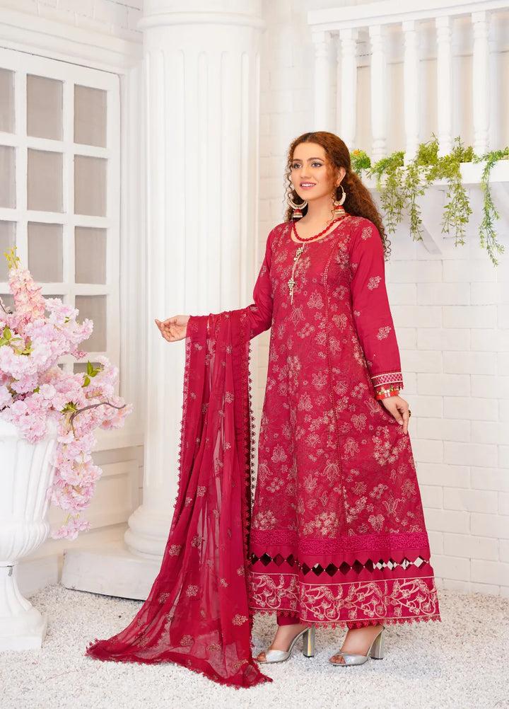 Threads And Weaves Embroidered Lawn Suit Unstitched 3 Piece L23104 - Summer Collection