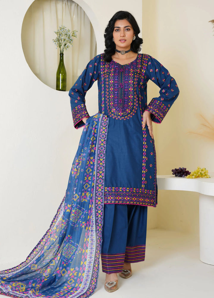 Threads And Weaves Pret Embroidered Lawn 3 Piece Suit RTWL25202