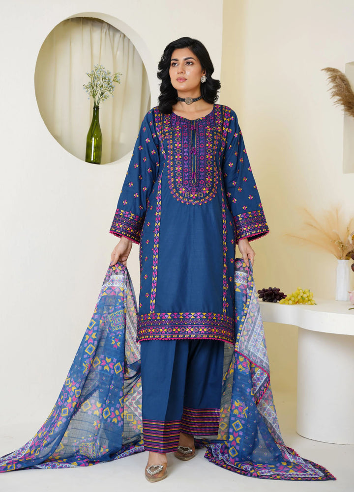 Threads And Weaves Pret Embroidered Lawn 3 Piece Suit RTWL25202