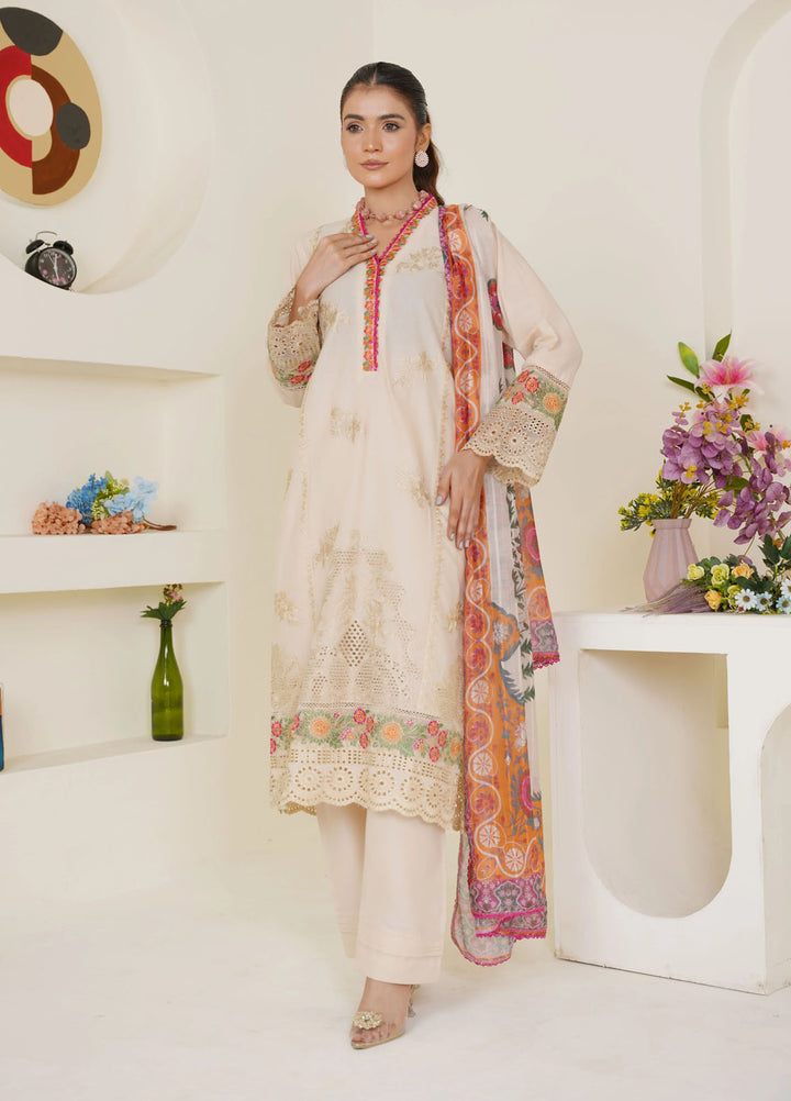 Threads And Weaves Pret Embroidered Lawn 3 Piece Suit RTWL25207