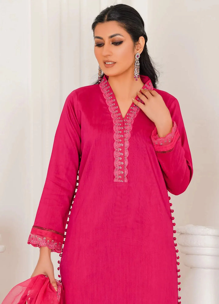 Threads And Weaves Pret Embroidered Viscose 3 Piece Suit RTWV24105