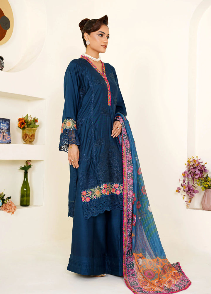 Threads And Weaves Pret Embroidered Viscose 3 Piece Suit RTWV25110