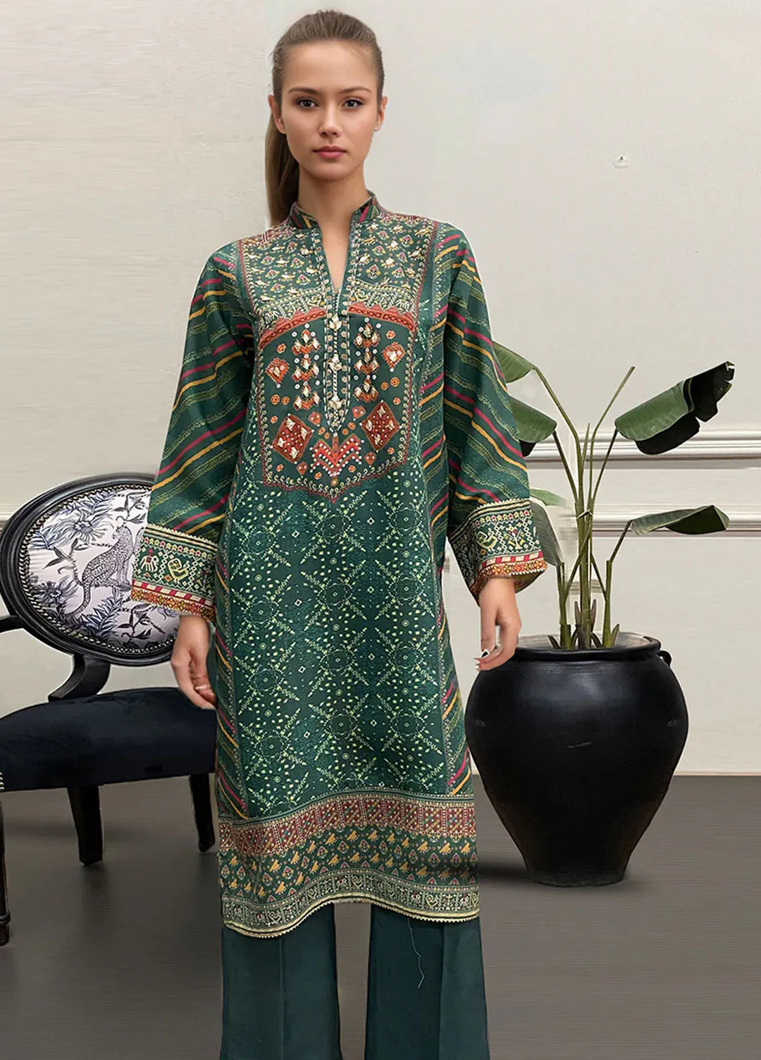 Threads & Motifs Pret Viscose 2 Piece Suit 9235
