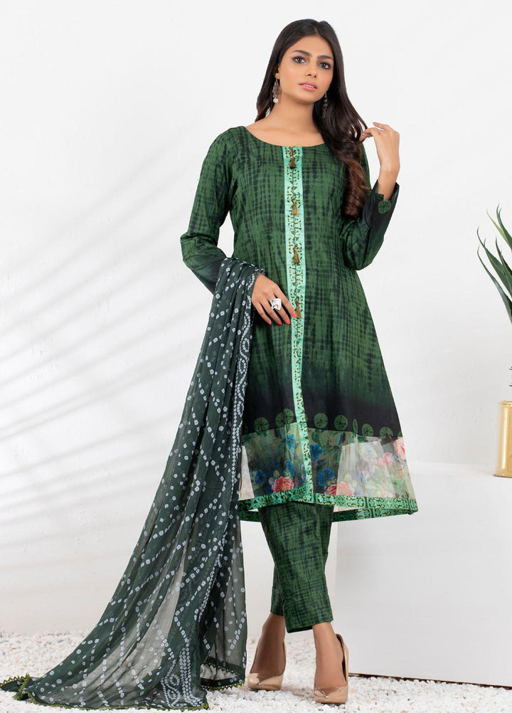 Tie & Die by ZS Textiles  Cotton Suits Unstitched 3 Piece ZS21TD-2 D-03 - Winter Collection