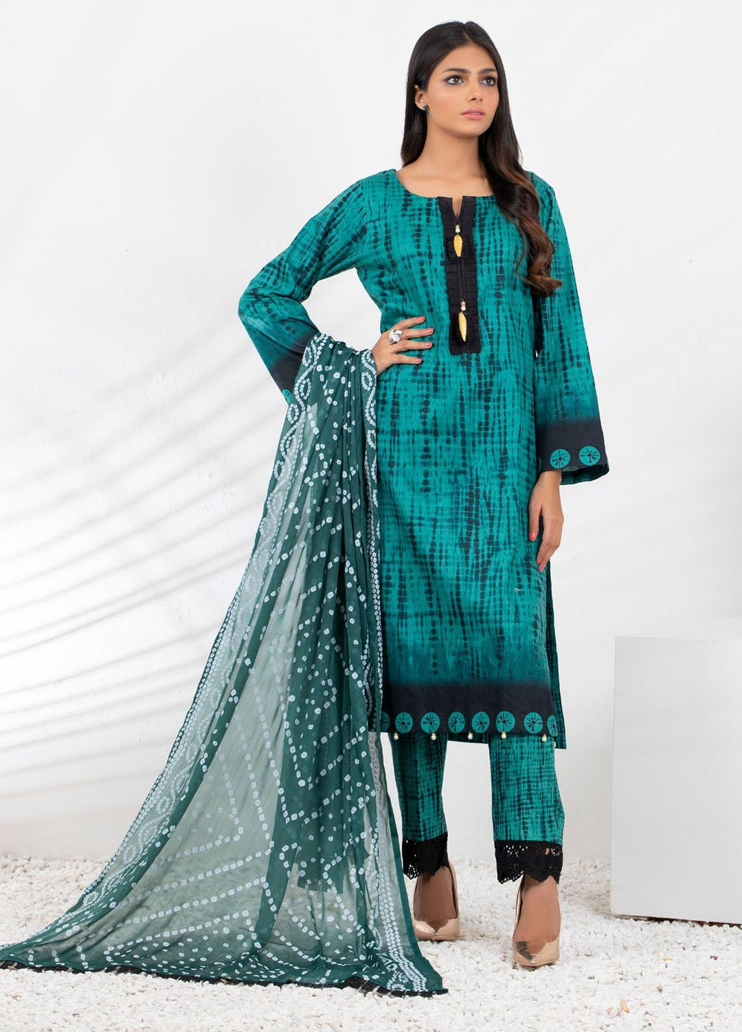 Tie & Die by ZS Textiles  Cotton Suits Unstitched 3 Piece ZS21TD-2 D-07 - Winter Collection