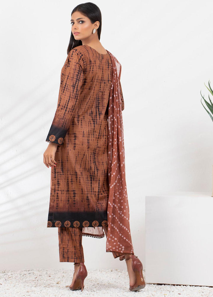 Tie & Die by ZS Textiles  Cotton Suits Unstitched 3 Piece ZS21TD-2 D-10 - Winter Collection