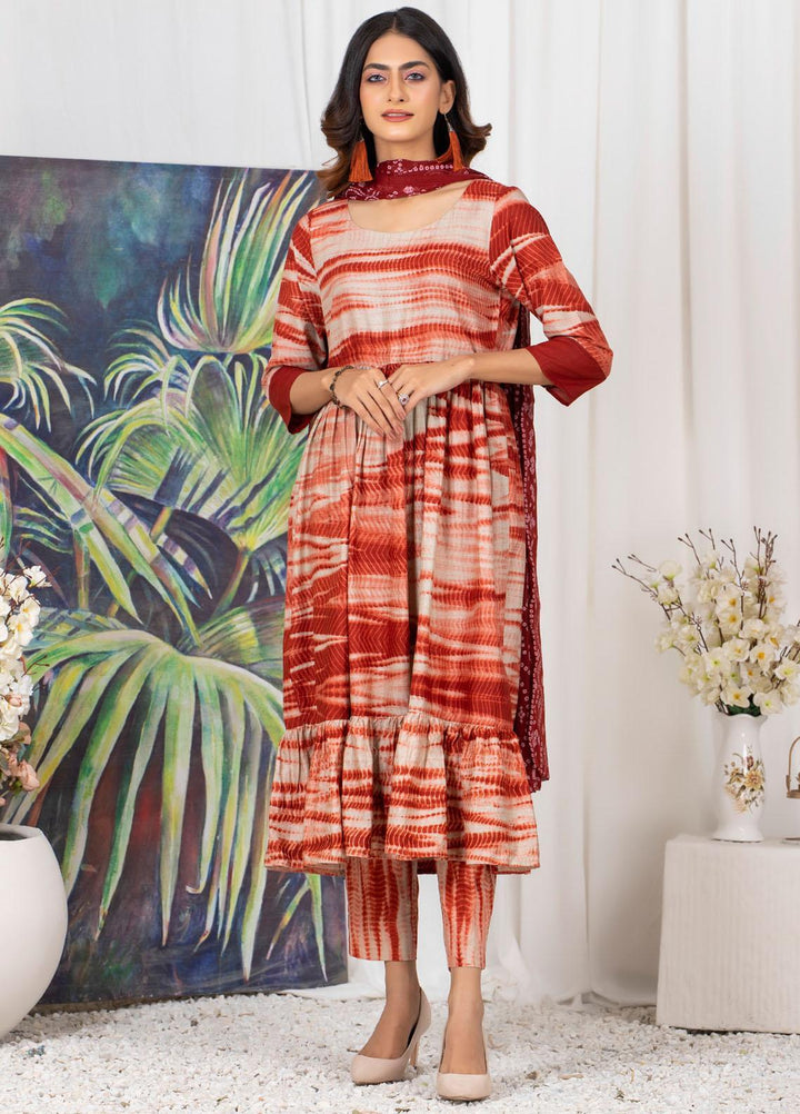 Tie & Dye by ZS Textiles  Cotton Suits Unstitched 3 Piece ZS21TD D-03 - Winter Collection