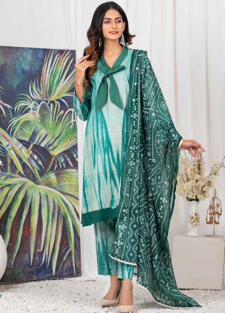 Tie & Dye by ZS Textiles  Cotton Suits Unstitched 3 Piece ZS21TD D-05 - Winter Collection