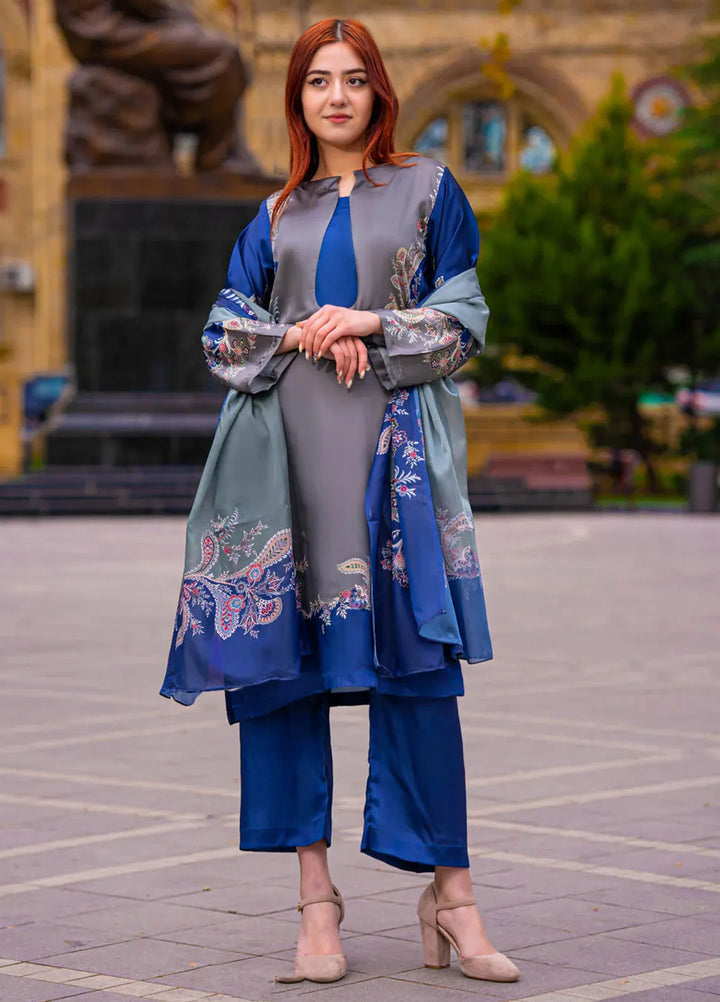 TNG Pret Printed Silk 3 Piece Suit Adeena