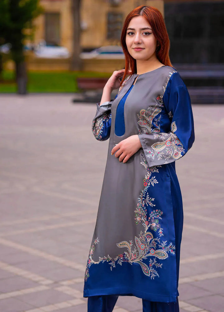 TNG Pret Printed Silk 3 Piece Suit Adeena