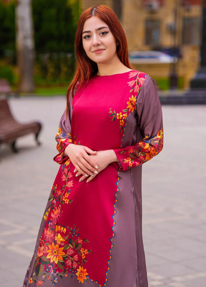 TNG Pret Printed Silk 3 Piece Suit Arwaa