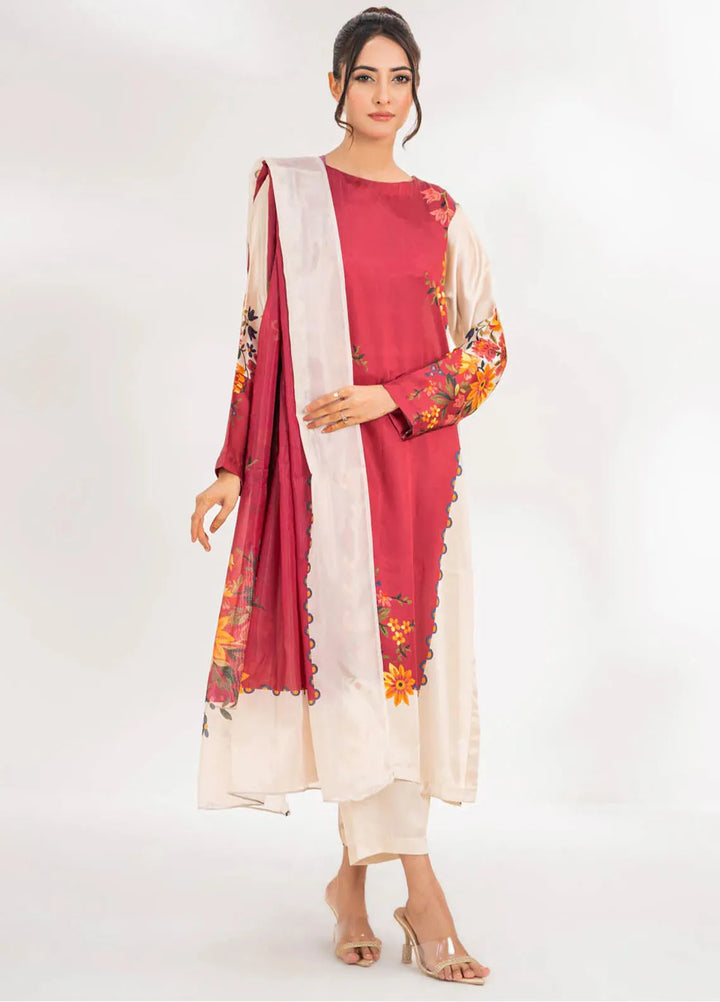 TNG Pret Printed Silk 3 Piece Suit Eevaa