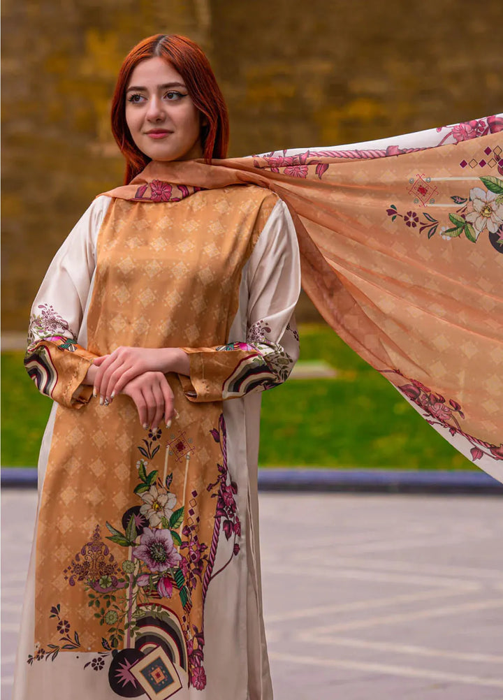 TNG Pret Printed Silk 3 Piece Suit Haani