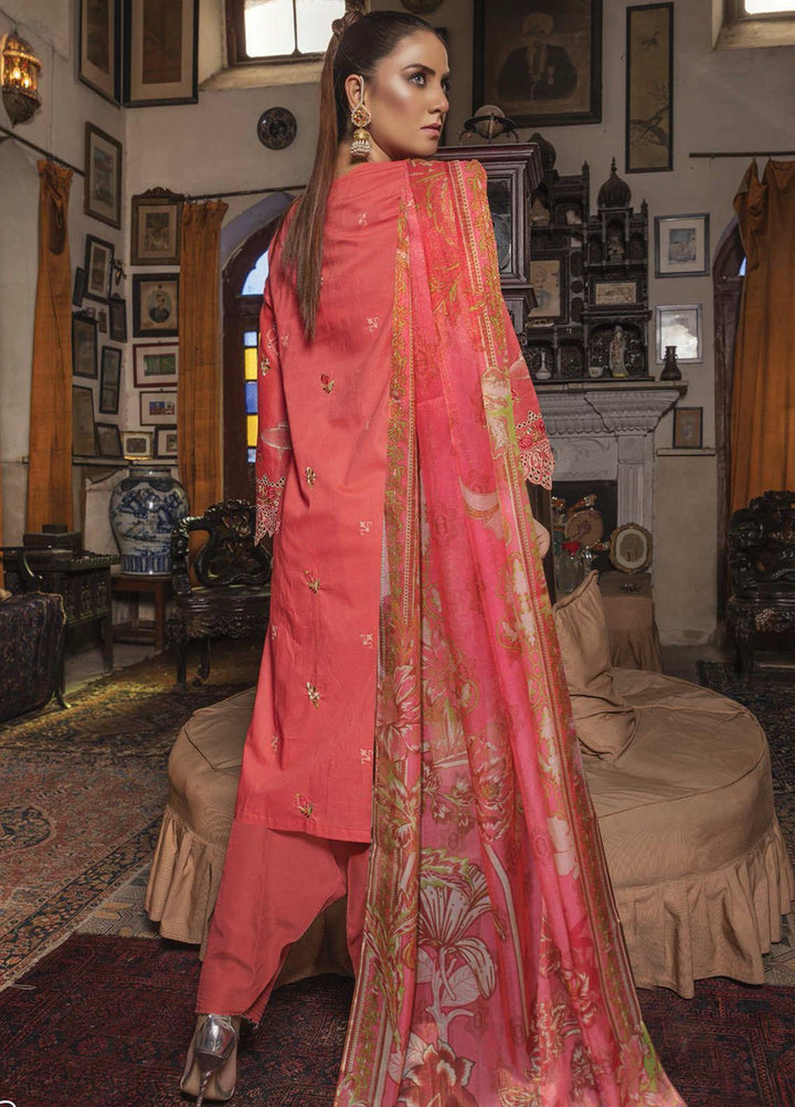 Tohfa by Riaz Arts Embroidered Lawn Suits Unstitched 3 Piece RA21T 01 - Summer Collection