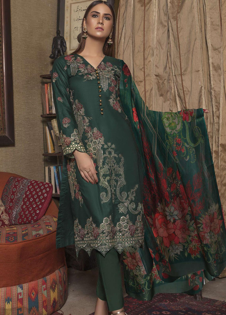Tohfa by Riaz Arts Embroidered Lawn Suits Unstitched 3 Piece RA21T 05 - Summer Collection