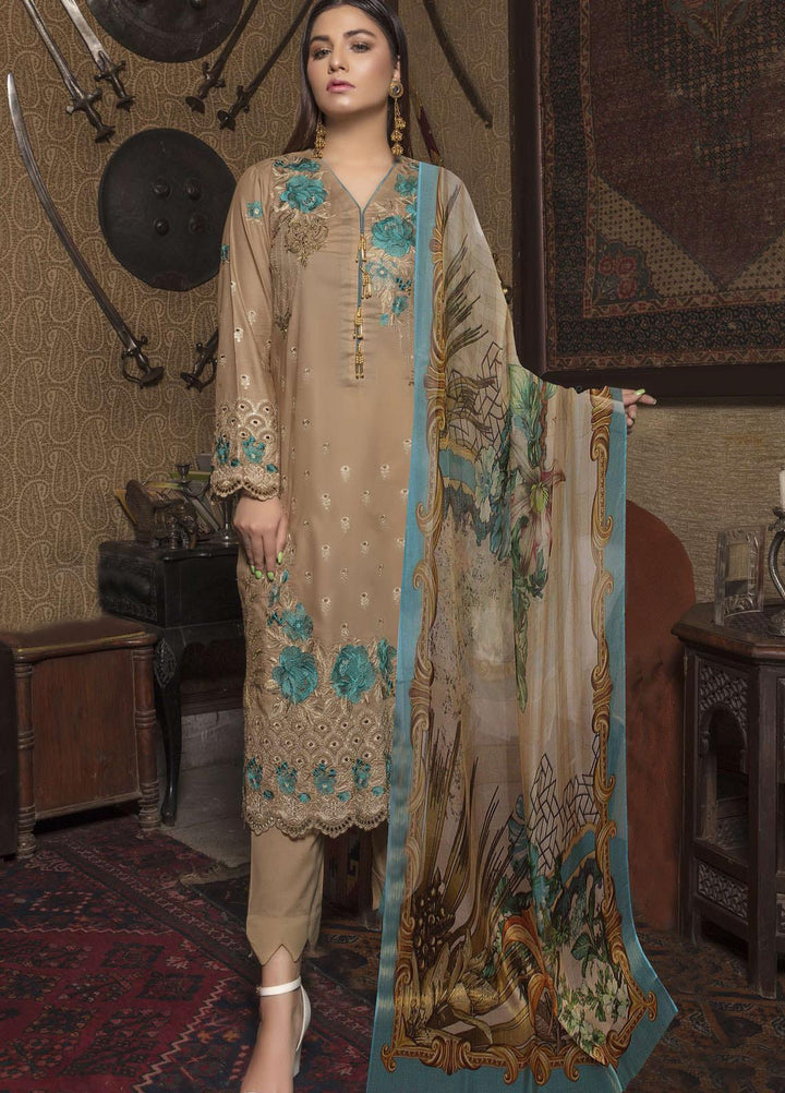 Tohfa by Riaz Arts Embroidered Lawn Suits Unstitched 3 Piece RA21T 06 - Summer Collection