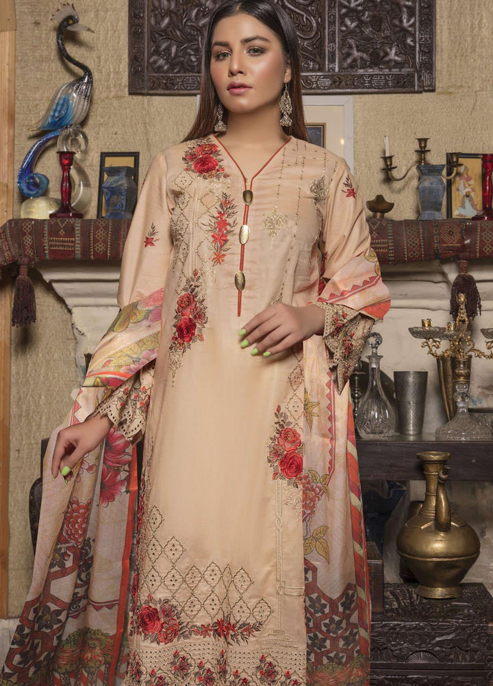 Tohfa by Riaz Arts Embroidered Lawn Suits Unstitched 3 Piece RA21T 08 - Summer Collection