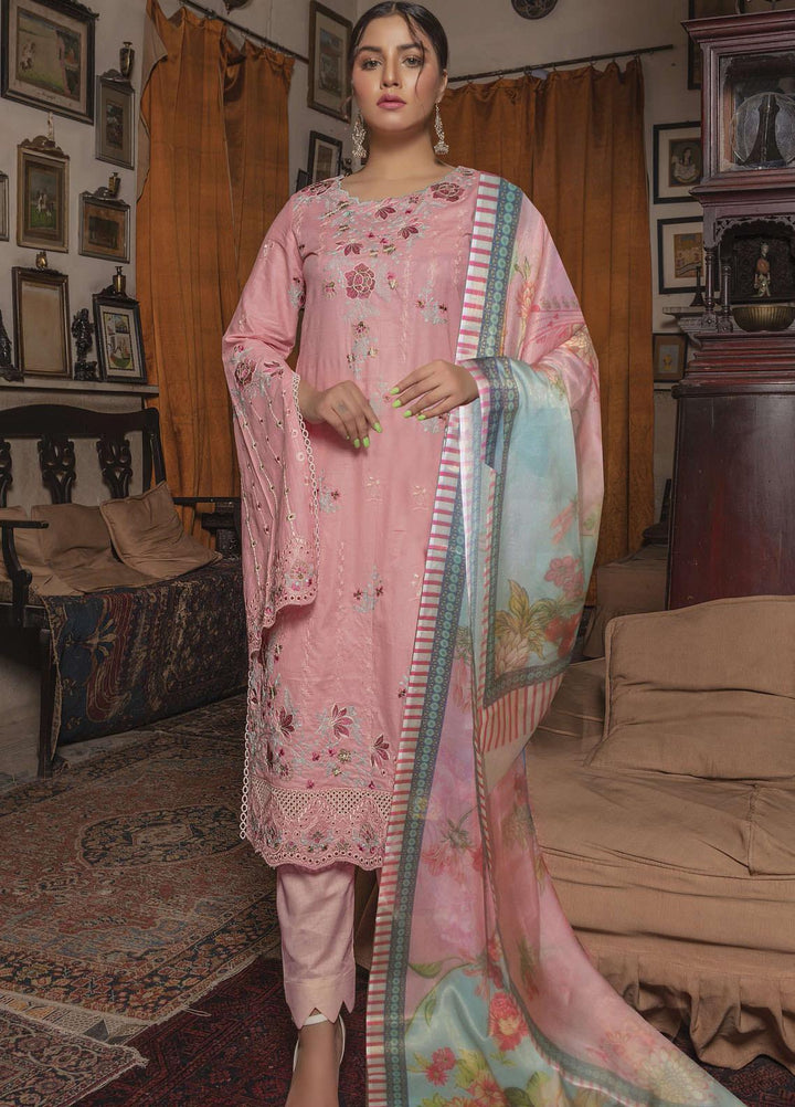 Tohfa by Riaz Arts Embroidered Lawn Suits Unstitched 3 Piece RA21T 09 - Summer Collection