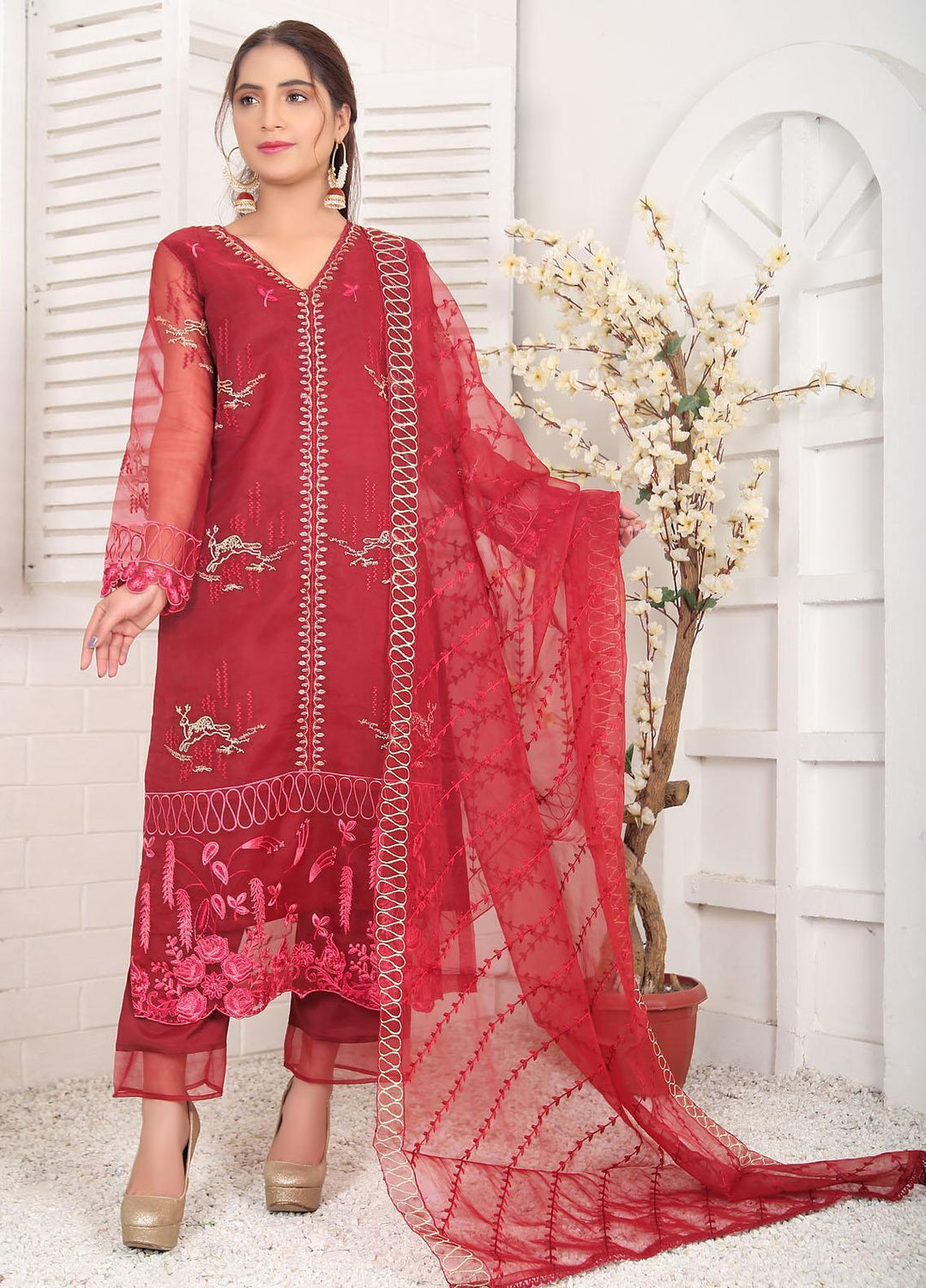 Top Notch Festive Pret  Organza 2 Piece Desire