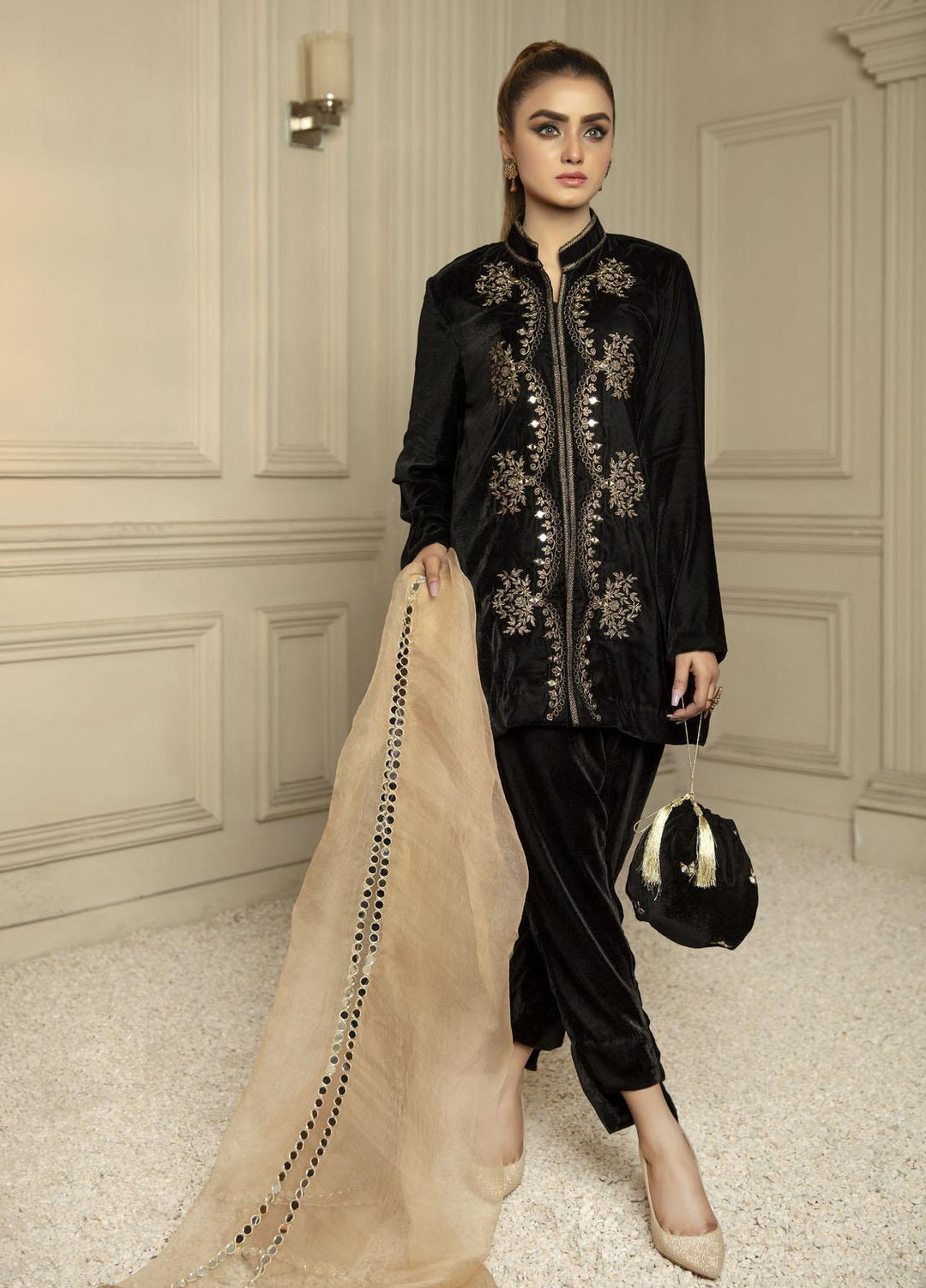 Top Notch Pret Signature Velvet 2 Piece TNH21V Black Onyx