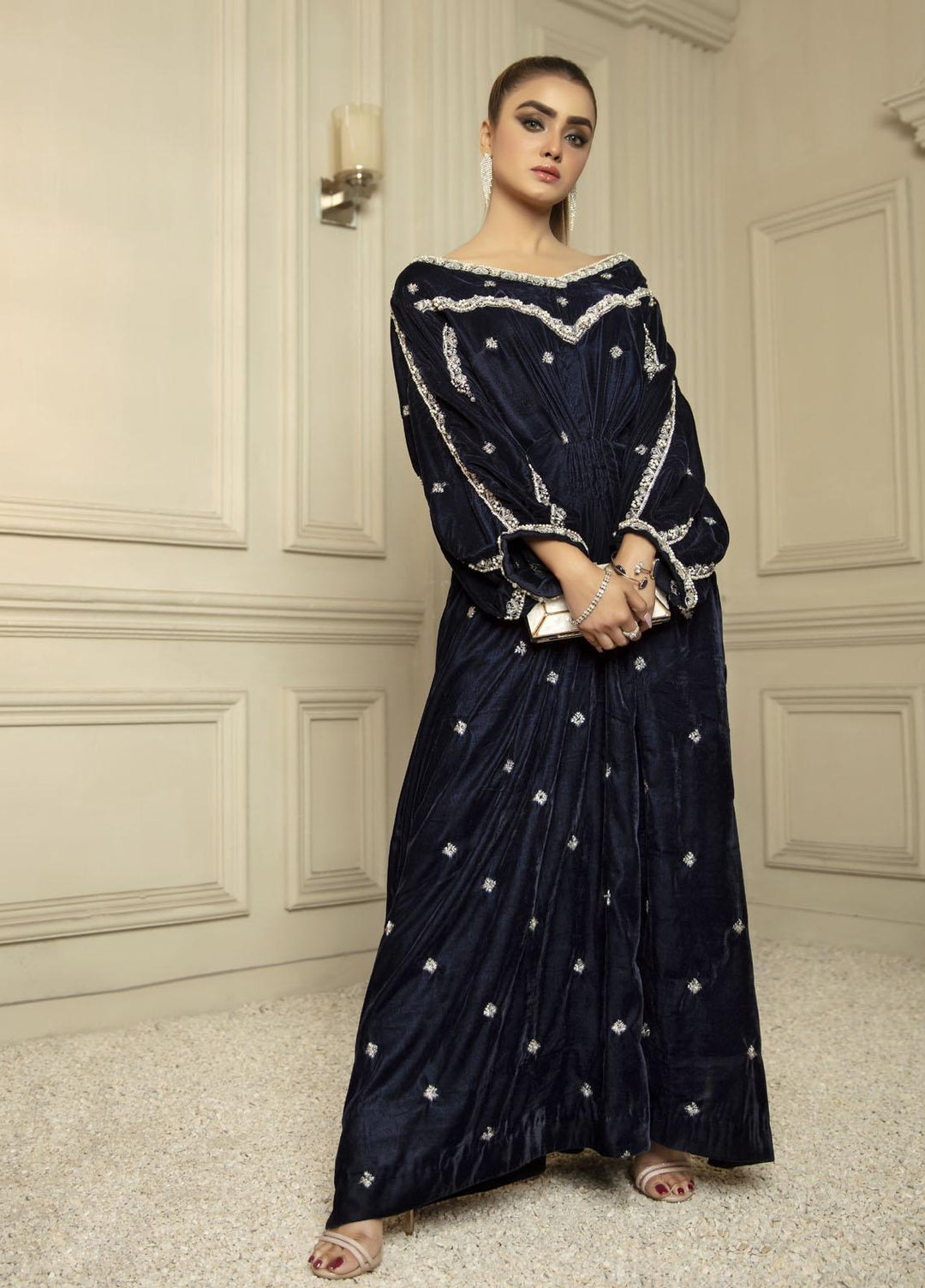 Top Notch Pret Signature Velvet Kurti TNH21V Sapphire