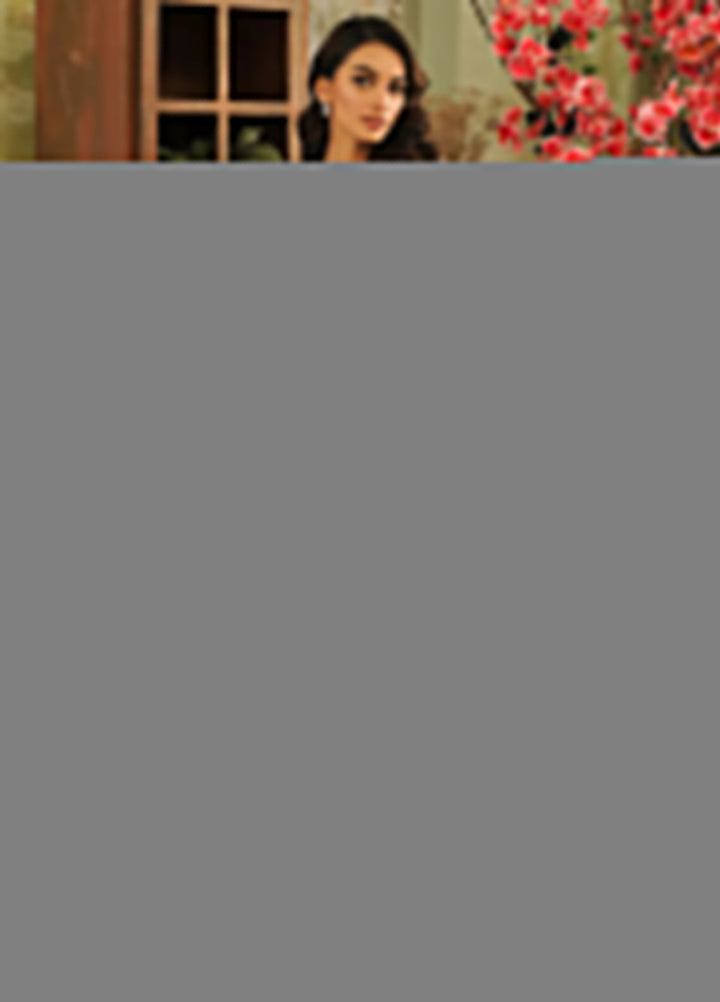 Tresor by Zarqash Embroidered Lawn Suit Unstitched 3 Piece ZRQ24T ZQT-001 Faye - Luxury Collection