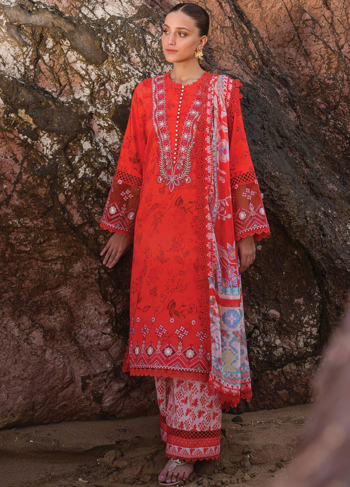 Tropicana by Ayzel Embroidered Lawn Suits Unstitched 3 Piece AAF24TP D-05 Zinia - Summer Collection