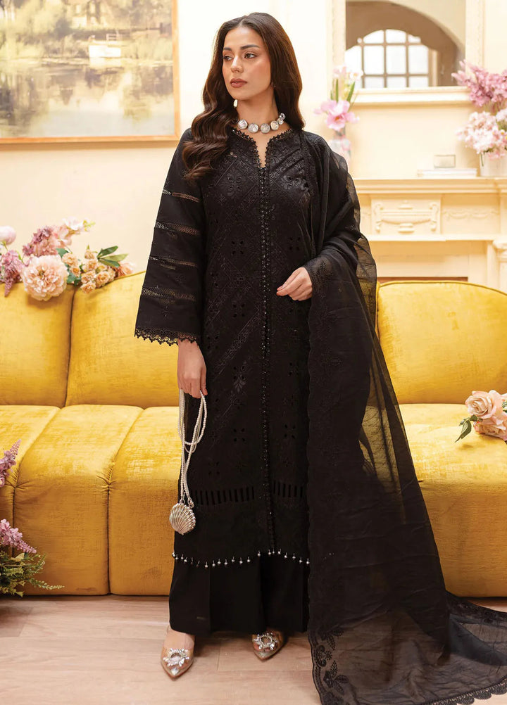 Twilight by Mahnur Embroidered Lawn Suits Unstitched 3 Piece MN25T D-05A Obsidia - Summer Collection