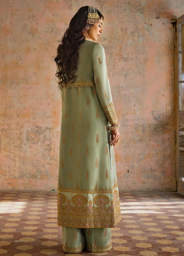 Umaima By Erum Khan Embroidered Raw Silk Suits Unstitched 3 Piece EK23U DARAKSHAN - Eid Collection