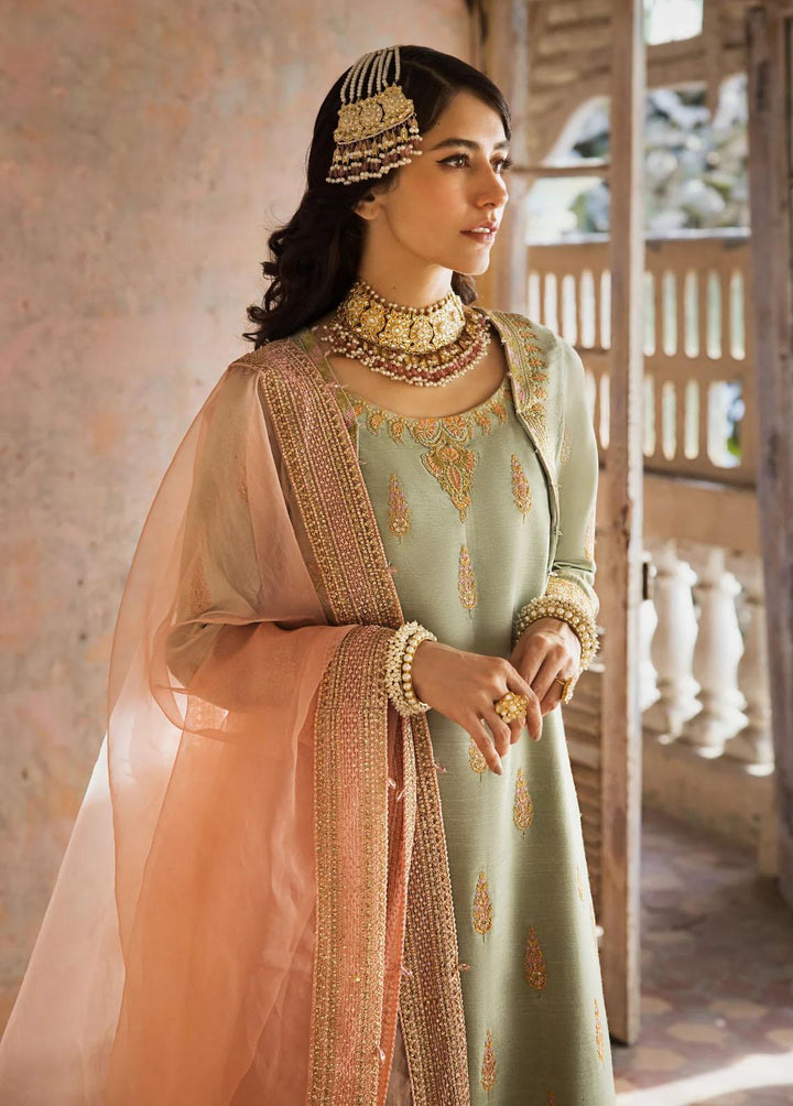 Umaima By Erum Khan Embroidered Raw Silk Suits Unstitched 3 Piece EK23U DARAKSHAN - Eid Collection