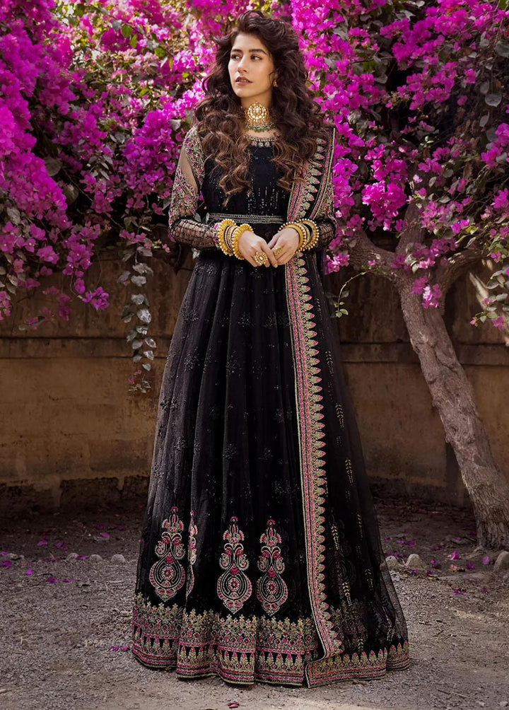 Umaima By Erum Khan Embroidered Net Suits Unstitched 4 Piece EK23U MAHJABEEN - Eid Collection
