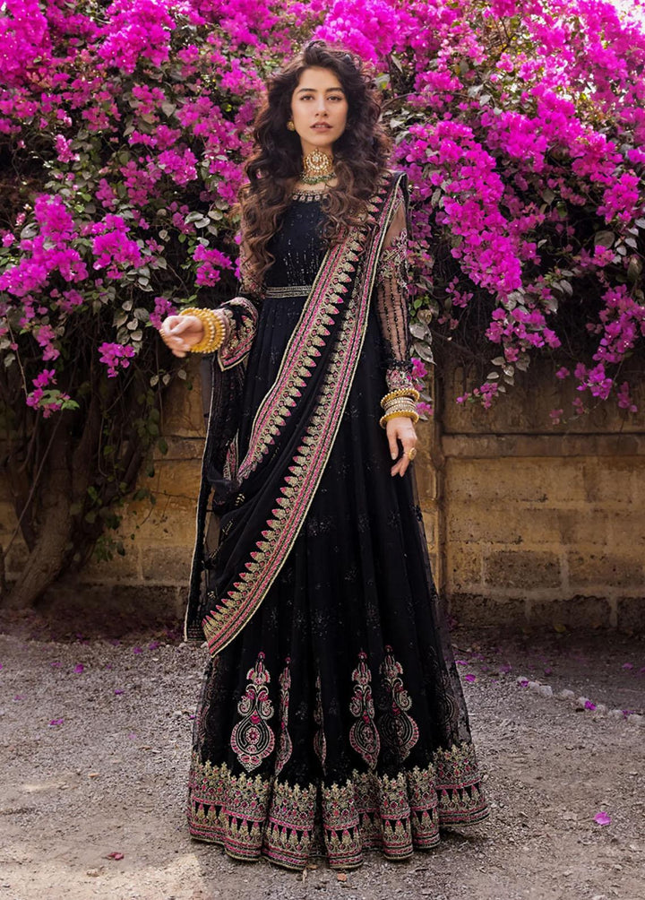 Umaima By Erum Khan Embroidered Net Suits Unstitched 4 Piece EK23U MAHJABEEN - Eid Collection