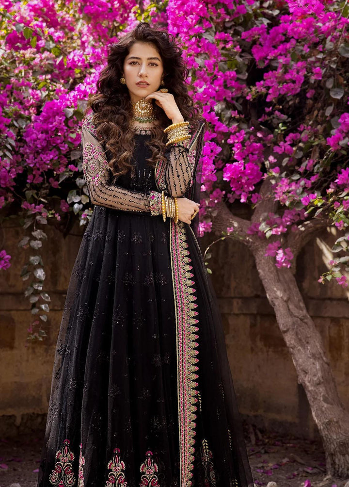 Umaima By Erum Khan Embroidered Net Suits Unstitched 4 Piece EK23U MAHJABEEN - Eid Collection