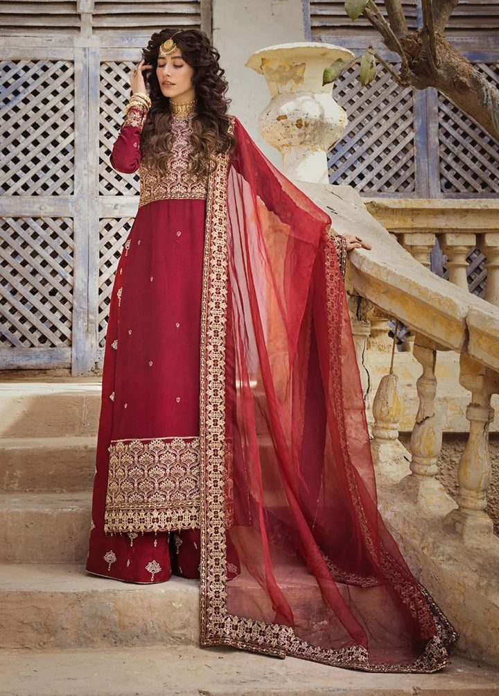 Umaima By Erum Khan Embroidered Raw Silk Suits Unstitched 3 Piece EK23U RUMMAISA - Eid Collection