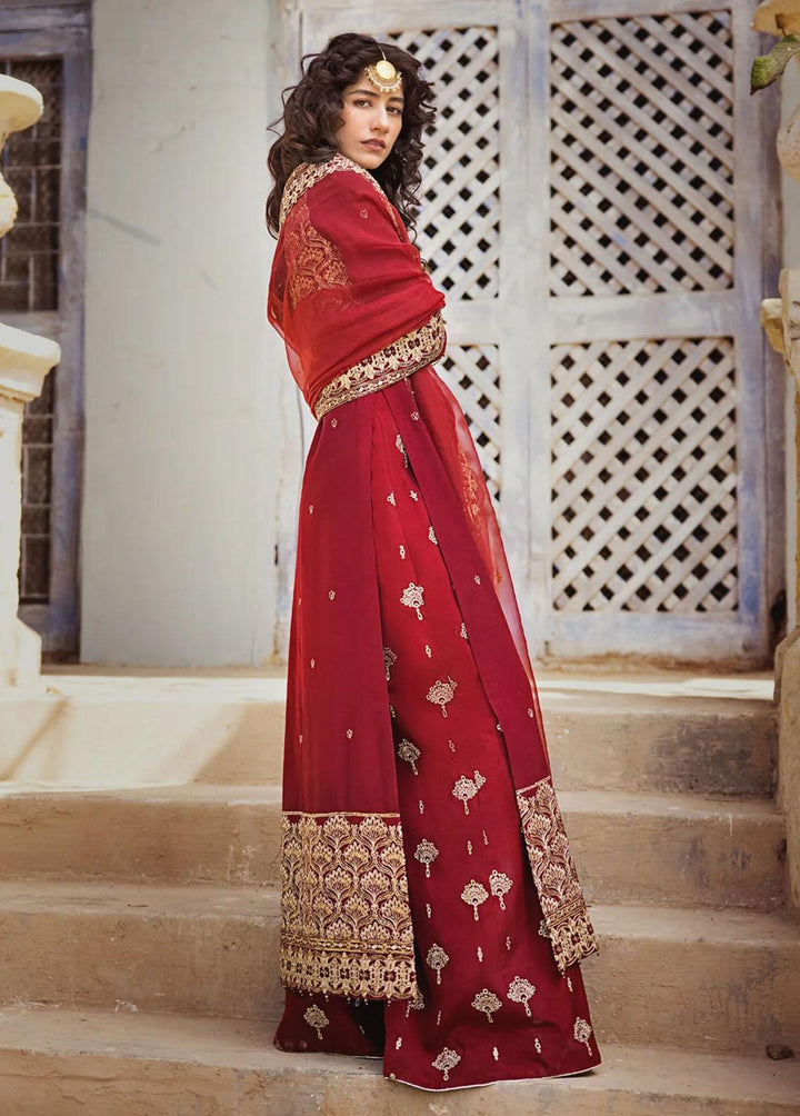 Umaima By Erum Khan Embroidered Raw Silk Suits Unstitched 3 Piece EK23U RUMMAISA - Eid Collection