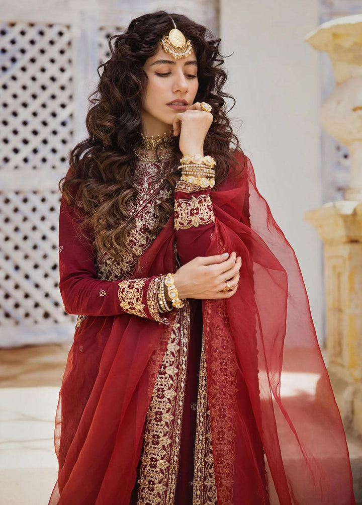 Umaima By Erum Khan Embroidered Raw Silk Suits Unstitched 3 Piece EK23U RUMMAISA - Eid Collection
