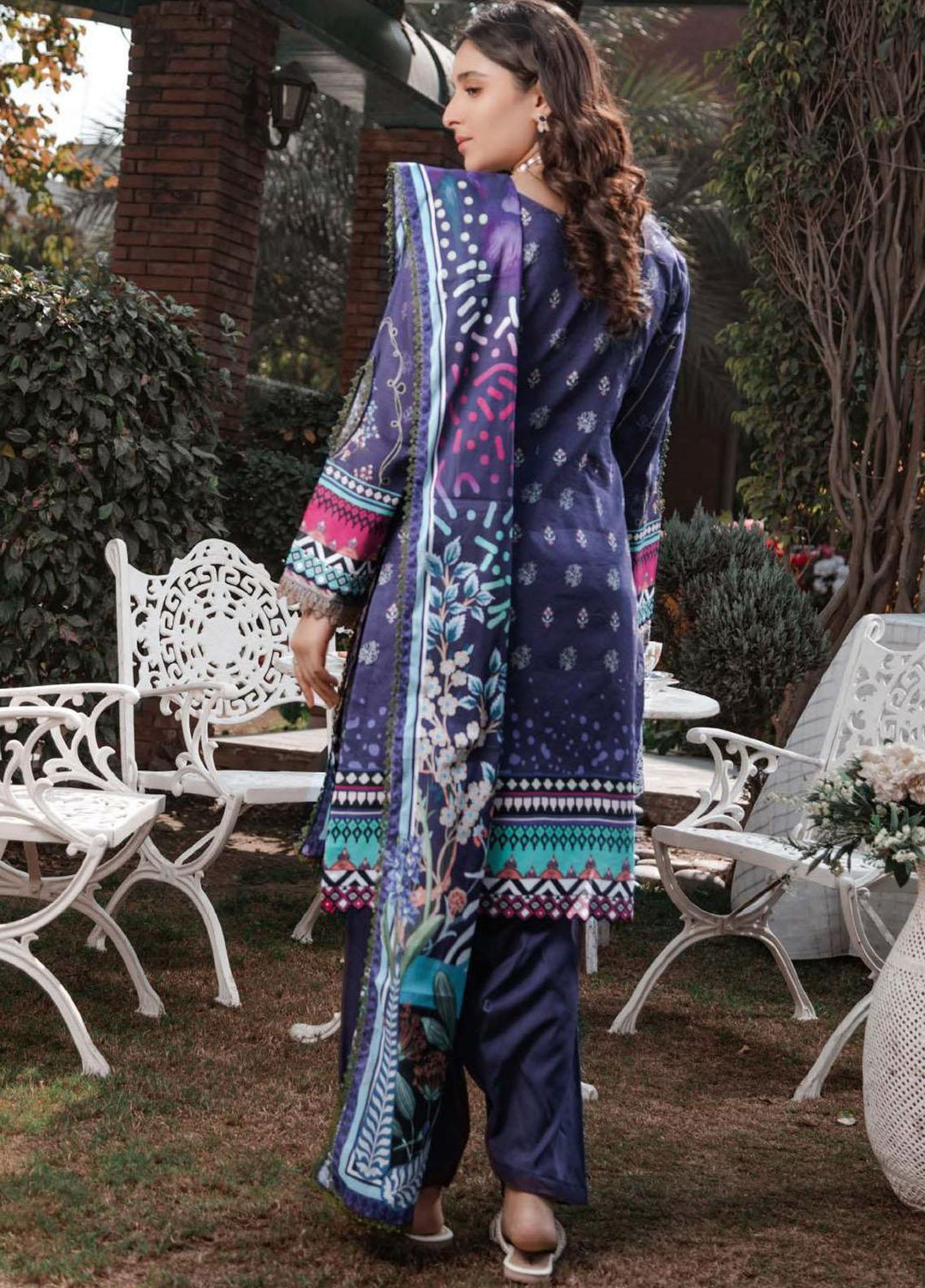 Umang By Motifz Embroidered Lawn Suits Unstitched 3 Piece MT22-U2 3236 - Summer Collection