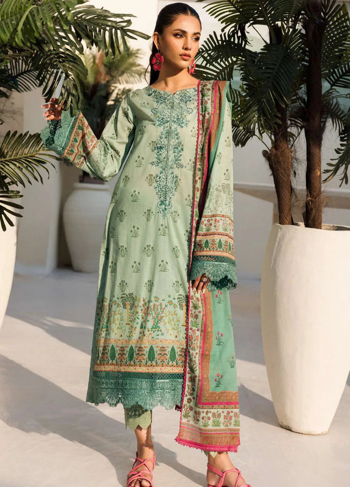 Umang By Motifz Embroidered Lawn Suit Unstitched 3 Piece MT24U 4640 Floral Spring - Summer Collection