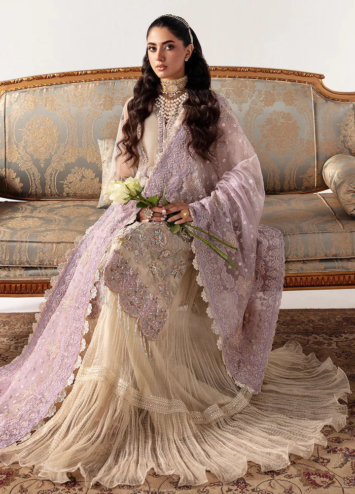 Unkahi Baaten By Jamnii Embroidered Organza Unstitched Suits 3 Piece JMN25UB Arda - Festive Collection