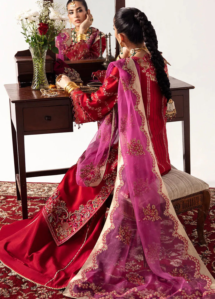 Unkahi Baaten By Jamnii Embroidered Silk Unstitched Suits 3 Piece JMN25UB Selin - Festive Collection