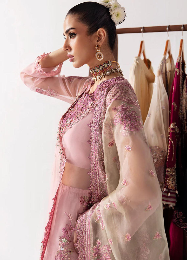 Unkahi Baaten By Jamnii Embroidered Organza Suits Unstitched 3 Piece JMN23UB Elnaz - Festive Collection