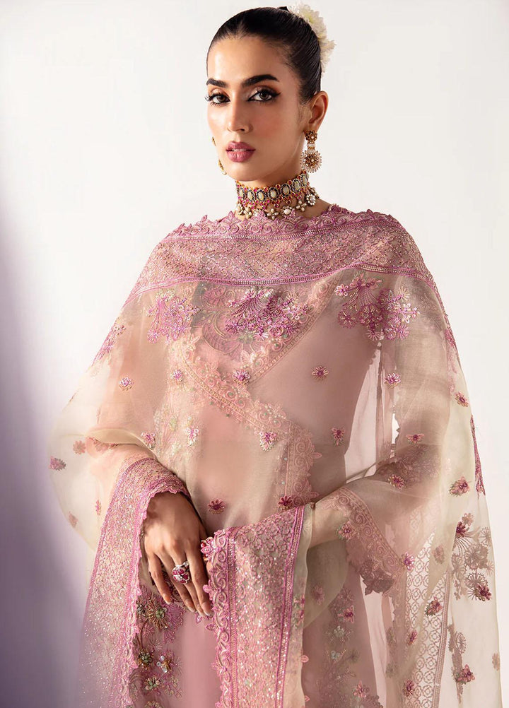 Unkahi Baaten By Jamnii Embroidered Organza Suits Unstitched 3 Piece JMN23UB Elnaz - Festive Collection