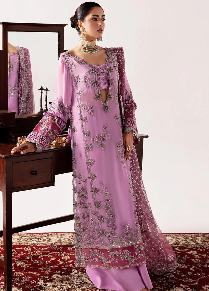 Unkahi Baaten By Jamnii Embroidered Chiffon Suits Unstitched 3 Piece JMN23UB Ruya - Festive Collection