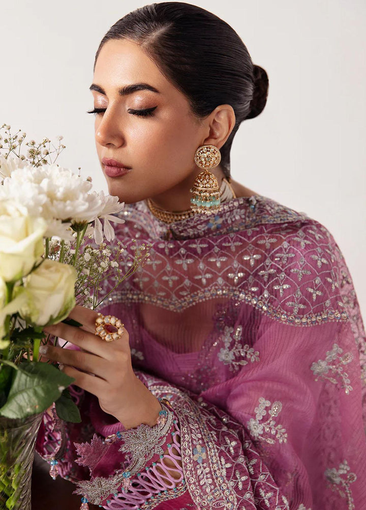 Unkahi Baaten By Jamnii Embroidered Chiffon Suits Unstitched 3 Piece JMN23UB Ruya - Festive Collection