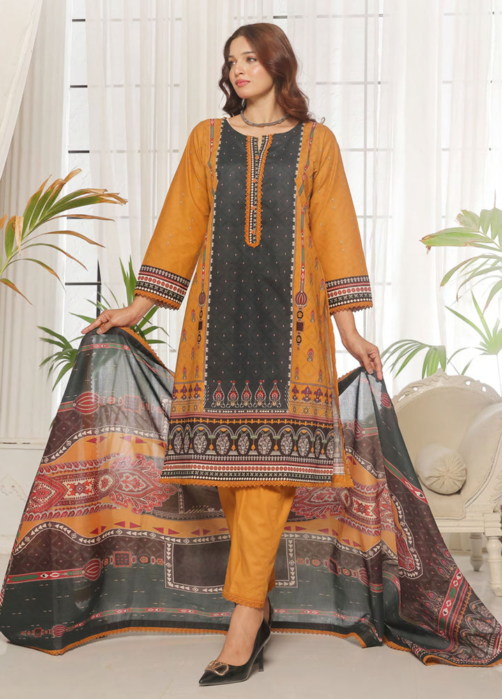 Urbane By Saphron Pret Printed Lawn 3 Piece Suit D-09