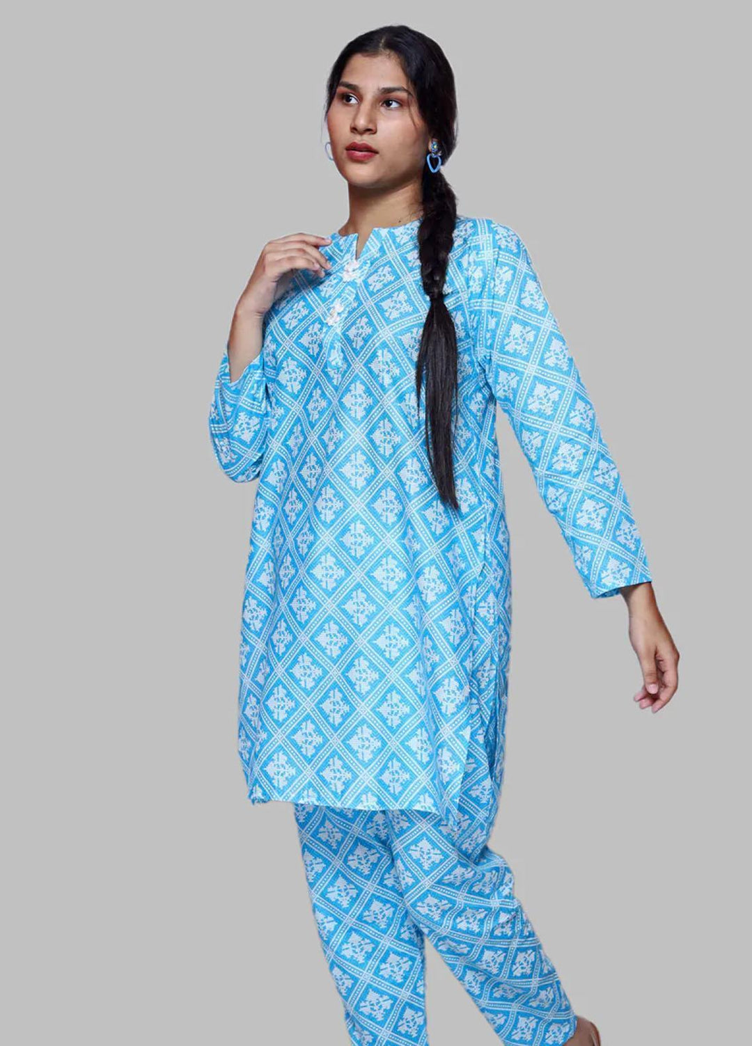 Uzul Trends Pret Cotton 2 Piece Suit UT Serein
