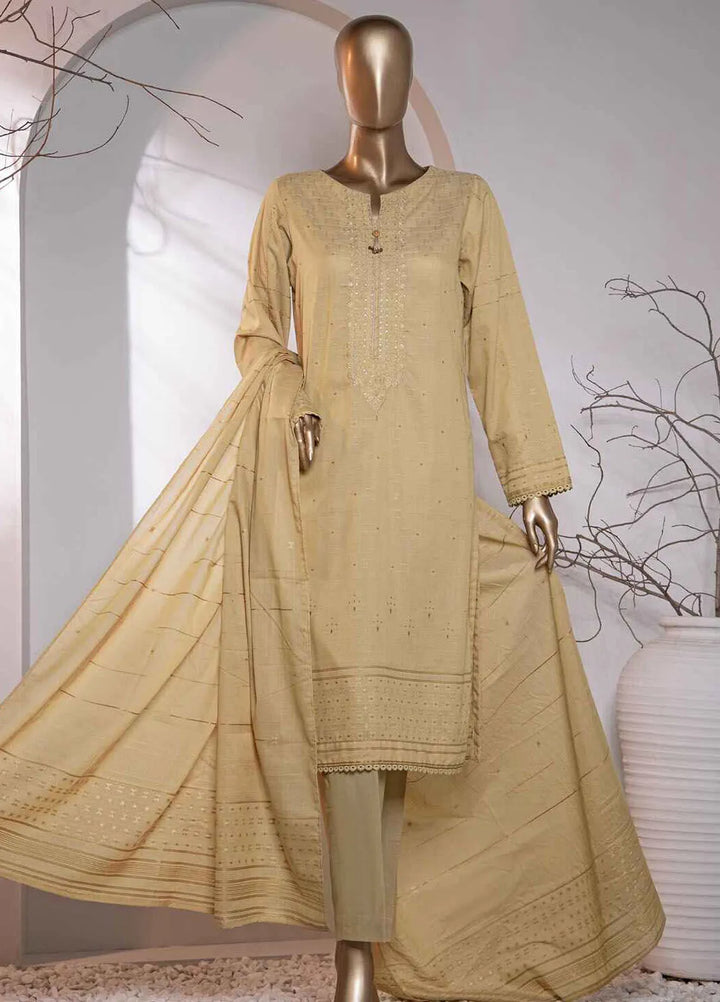 Valencia by Hz Textiles Printed Jacquard Suits Unstitched 3 Piece HZ24VW VJ-13 - Winter Collection