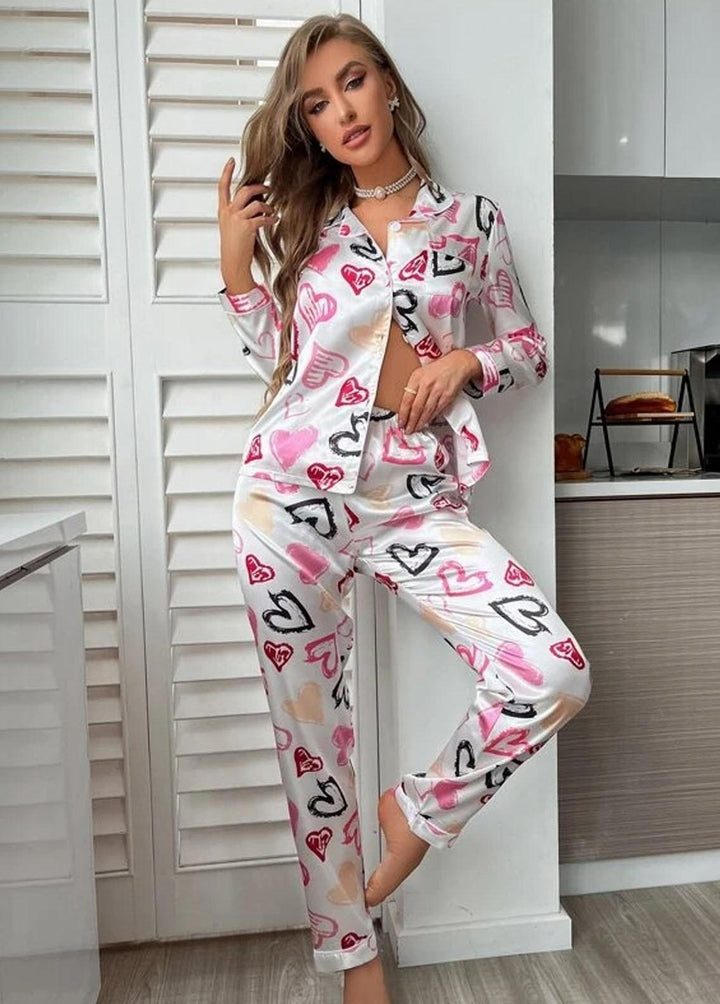 Valerie Pret  Polyester 2 Piece ARJ-PJ-03-HEART